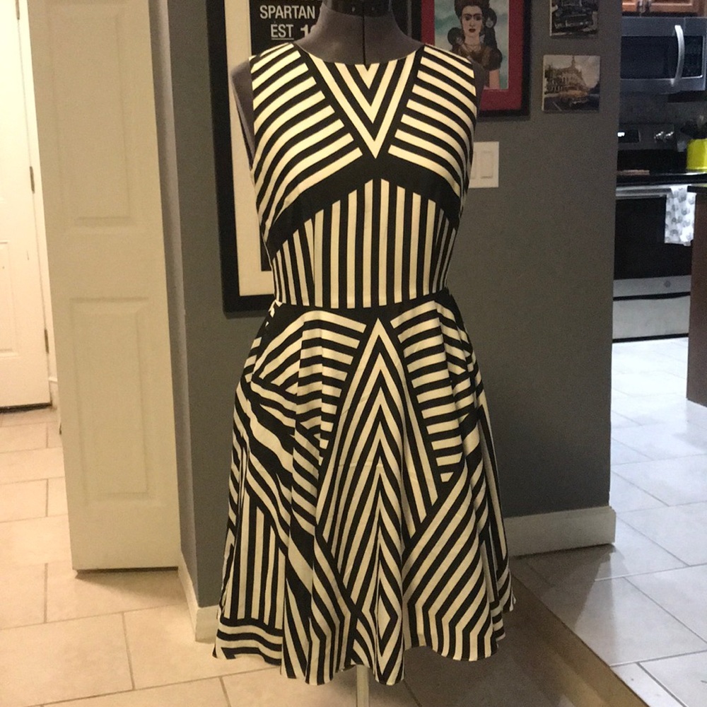 Black and white dress